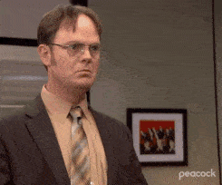 gif the office Dwigth saying yes